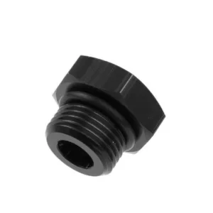 Redhorse Performance Fitting -03 AN/JIC straight thread (o-ring) port plug – black