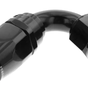 Redhorse Performance Fitting -08 120 Degree Swivel-Seal Female Aluminum Hose End – Black