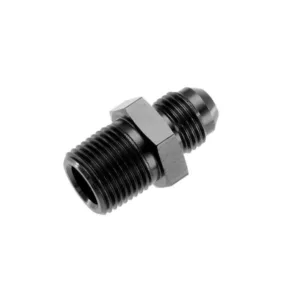 Redhorse Performance Fitting -06 straight male adapter to -08 (1/2″) NPT male – black