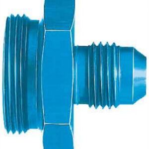 AEROQUIP  AERFCM2107 Fitting, Adapter, Straight, 1 in NPT Male to 6 AN Male, Aluminum, Blue Anodized,