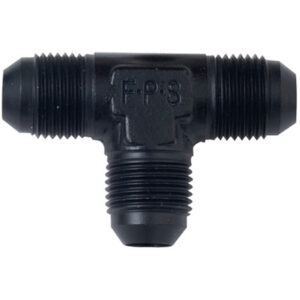 Fragola FRG482408-BL Fitting, Adapter Tee, 8 AN Male x 8 AN Male x 8 AN Male, Aluminum, Black Anodized