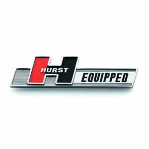 Hurst Emblem, Hurst Equipped, Plastic, Chrome, Universal
