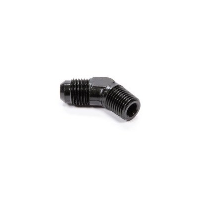 Fragola  FRG482303-BL Fitting, Adapter, 45 Degree, 3 AN Male to 1/8 in NPT Male, Aluminum, Black Anodized