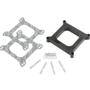 MR. GASKET Carburetor Spacer, 1 in Thick, Open, Square Bore, Hardware Included, Phenolic