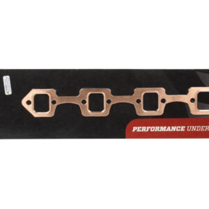 SCE GASKETS Exhaust Manifold / Header Gasket, Pro Copper, 1.200 x 1.470 in Rectangular Port, Copper, Small Block Ford, Pair