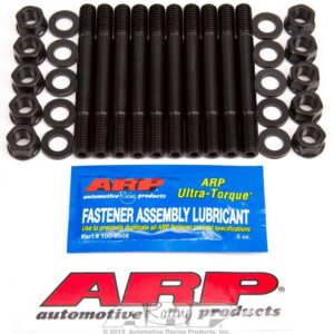 ARP Main Stud Kit, Hex Nuts, 2-Bolt Mains, Chromoly, Black Oxide, Large Journal, Small Block Chevy, Kit