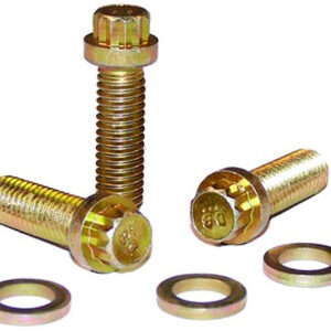 Engine Works 12-point intake bolts BBC Race Gold 3/8″ x 1-1/2″ 16 Bolts and Washers