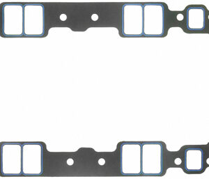 Fel-Pro Intake Manifold Gasket, Printoseal, 0.060 in Thick, Composite, 1.280 x 2.090 in Rectangular Port, Small Block Chevy