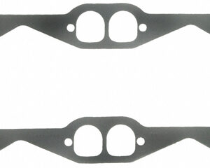 Fel-Pro Exhaust Manifold / Header Gasket, 1.530 x 1.630 in D Port, Steel Core Laminate, Small Block Chevy, Pair