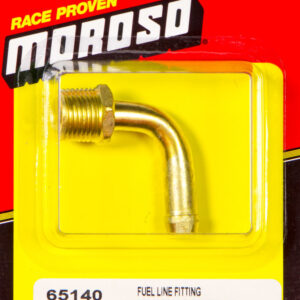 MOROSO Fitting, Adapter, 90 degree, 3/8 in NPT Male to 3/8 in Hose Barb, Brass, Each