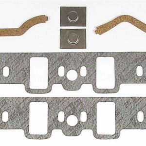 Mr Gasket Intake Manifold Gasket, Performance, 0.120 in Thick, Composite, 1.200 x 2.130 in Rectangular Port, Small Block Ford, Kit