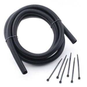 Mr. Gasket WIRE COVER KIT 6ftL X 1/2in BLCK