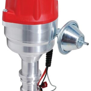 MSD Distributor, Pro-Billet, Ready-To-Run, Magnetic Pickup, Vacuum Advance, HEI Style Terminal, Red, Rev Limiter, Big Block Ford / Cleveland / Modified