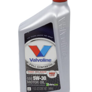 Valvoline Motor Oil, MaxLife, 5W30, Synthetic, 1 qt Bottle, Each