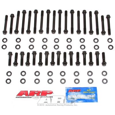 ARP Cylinder Head Bolt Kit, High Performance Series, 12 Point Head, Chromoly, Black Oxide, Small Block Chevy, Kit