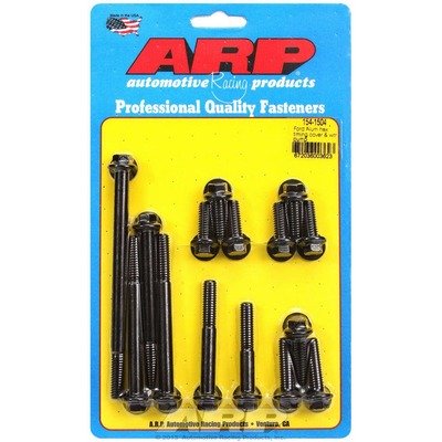 ARP Timing Cover and Water Pump Bolt Kit, Hex Head, Chromoly, Black Oxide, Small Block Ford, Kit