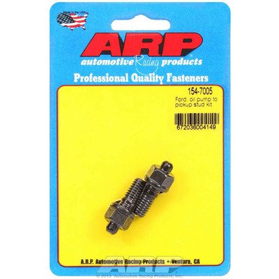 ARP Oil Pump Stud, Hex Nuts, Chromoly, Black Oxide, Small Block Ford, Pair