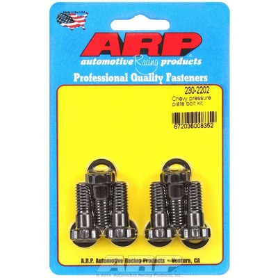 ARP Pressure Plate Bolt Kit, Pro Series, 3/8-16 in Thread, Hex Head, Chromoly, Black Oxide, Chevy V8, Kit