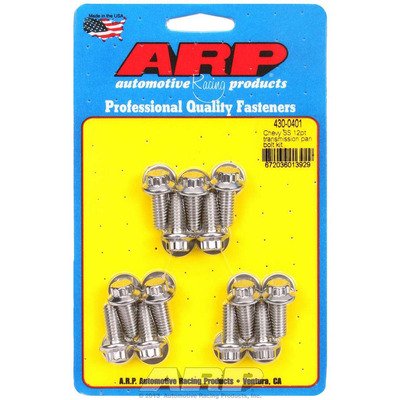 ARP Transmission Pan Bolt Kit, 12 Point Head, Stainless, Polished, TH350 / TH400, Kit