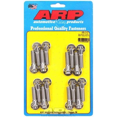 ARP Intake Manifold Bolt Kit, 12 Point Head, Stainless, Polished, Big Block Chevy, Kit