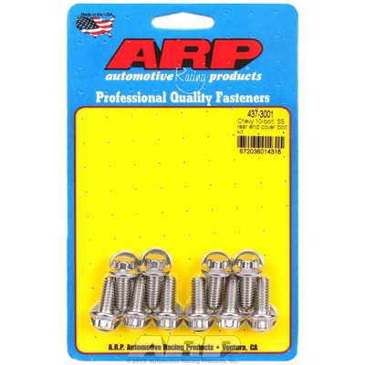 ARP Differential Cover Bolt Kit, 5/16-18 in thread, 0.750 in Long, 12 Point Head, Stainless, Polished, GM 10-Bolt, Kit