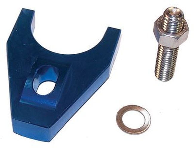 Engine Works Heavy Duty Billet Style Distributor Clamp Blue Finish