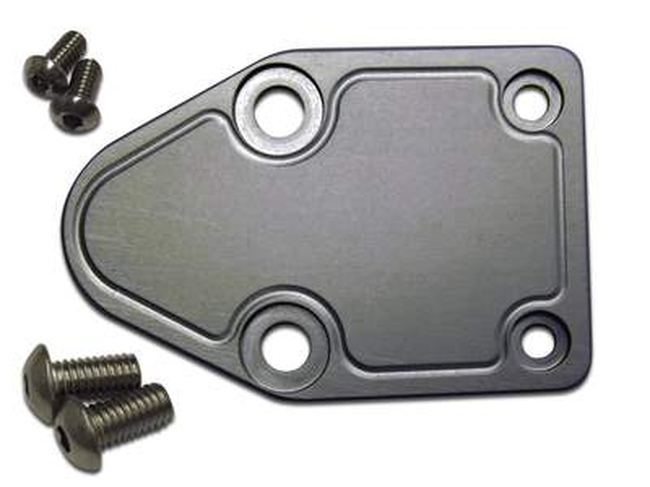 Engine Works Clear fuel Block-Off Plate Kit-Small Block Chevrolet