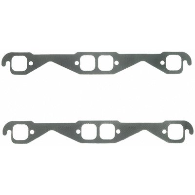 Exhaust Manifold / Header Gasket, 1.500 in Square Port, Steel Core Laminate, Small Block Chevy, Pair