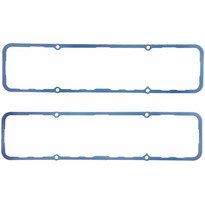 FEL-PRO Valve Cover Gasket, 0.250 in Thick, Steel Core Silicone Rubber, Small Block Chevy, Pair