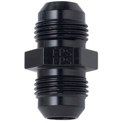 FRAGOLA Fitting, Adapter, Straight, 10 AN Male to 10 AN Male, Aluminum, Black Anodized, Each