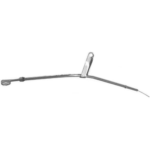 Engine Oil Dipstick, Solid Tube, Block Mount, 24-1/2 in Long, Steel, Chrome, Small Block Chevy, GM F-Body 1982-85Product name