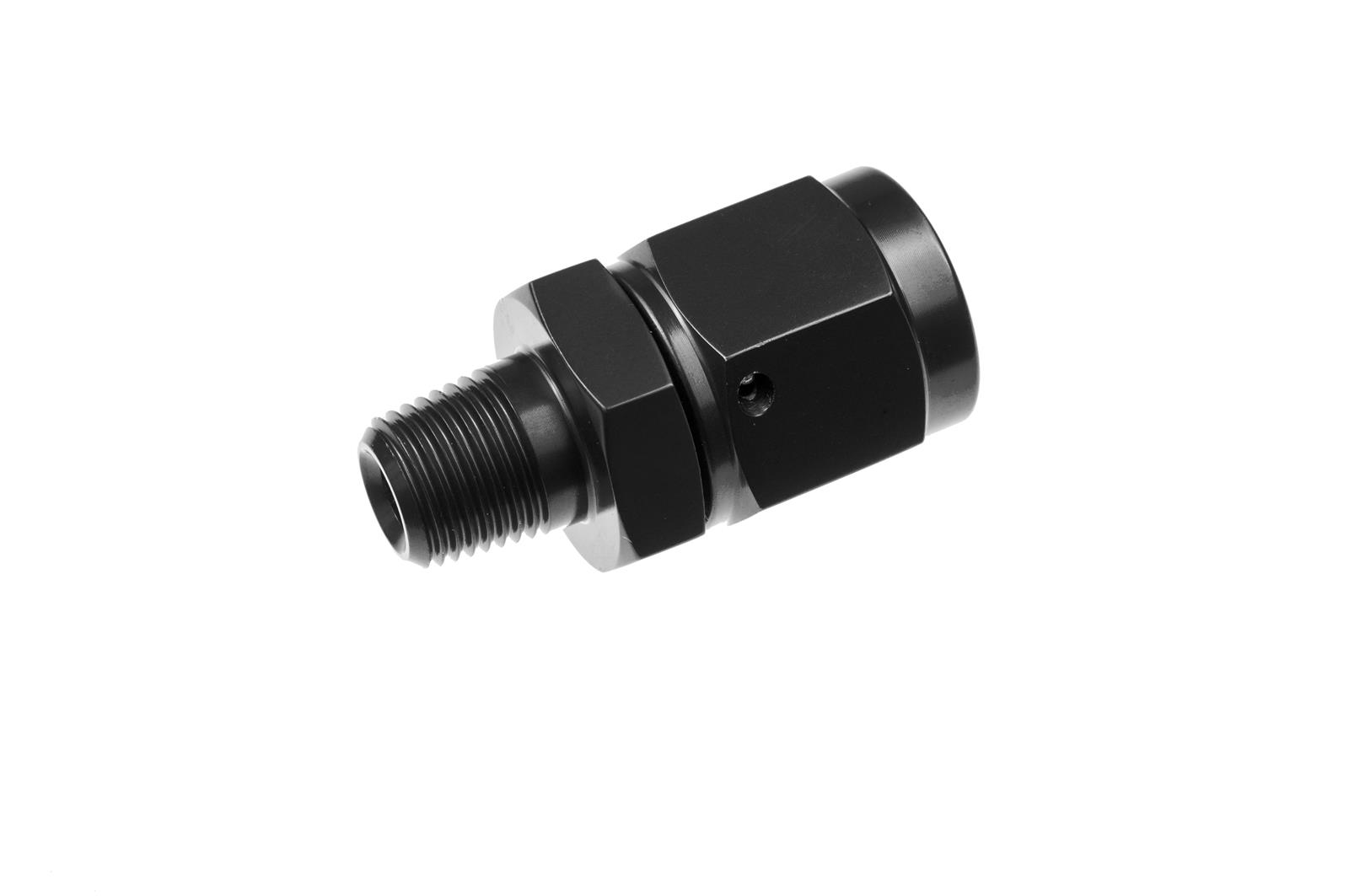 Redhorse Performance 06 AN female swivel to 1/4NPT male adapter, straight-black