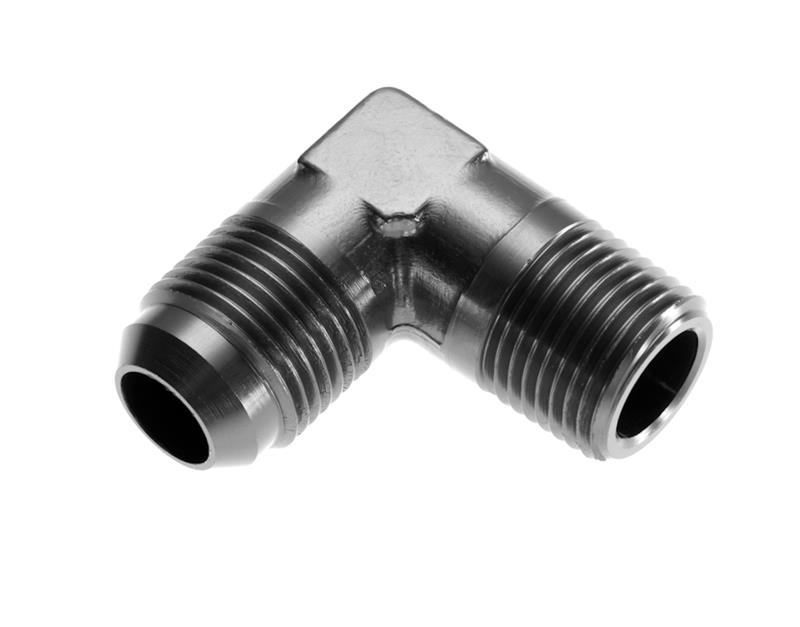 Redhorse Performance -08 AN male to 3/8″ NPT male 90 degree -black