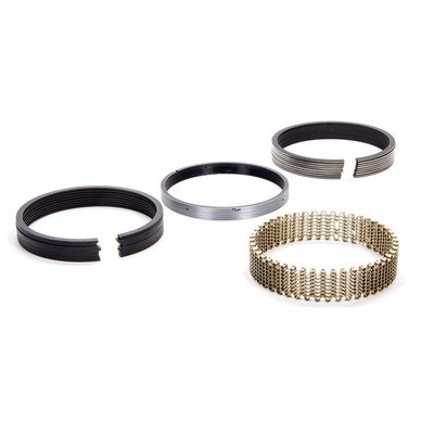 HASTINGS Piston Rings, 4.040 in Bore, Drop In, 5/64 x 5/64 x 3/16 in Thick, Standard Tension, Steel, Plasma Moly, 8-Cylinder, Kit