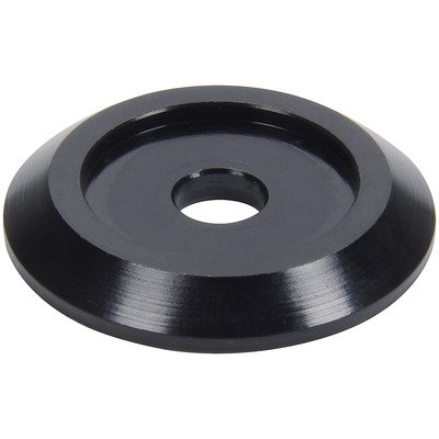 ALLSTAR PERFORMANCE Flat Washer, 0.25 in ID, 1.25 in OD, Aluminum, Black Anodized, Set of 50