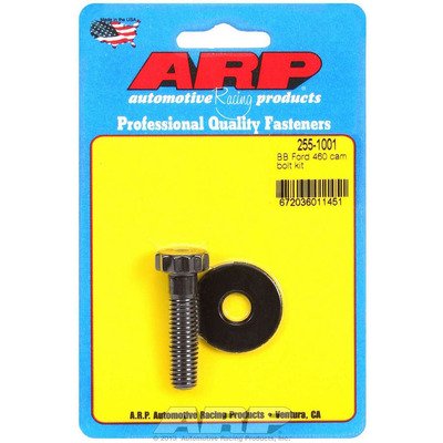 ARP Camshaft Gear Bolt Kit, Pro Series, 3/8-16 in Thread, 1.580 in Long, 5/8 in 12 Point Head, Chromoly, Black Oxide, Big / Small Block Ford, Each