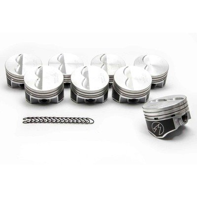 SEALED POWER Piston, Hypereutectic, 4.030 in Bore, 5/64 x 5/64 x 3/16 in Ring Grooves, Minus 5.00 cc, Coated Skirt, Small Block Chevy, Set of 8