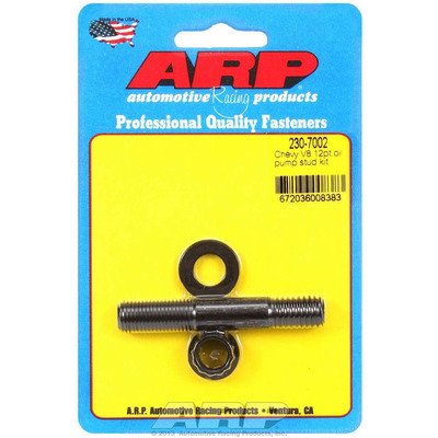 ARP Oil Pump Stud, 12 Point Nuts, Chromoly, Black Oxide, Small Block Chevy, Each